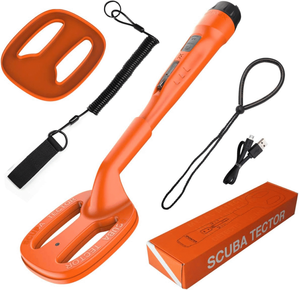 Scuba Tector Detector de metales submarino color naranja brillante 200 pies/196.9 ft