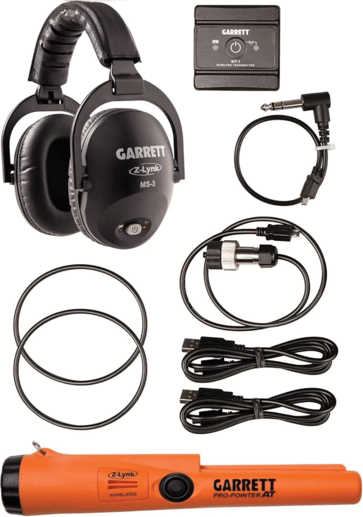 Garrett Pro-Pointer at Z-Lynk & MS-3 - Auriculares inalámbricos - Pinpointer impermeable de 20 pies, reajuste rápido