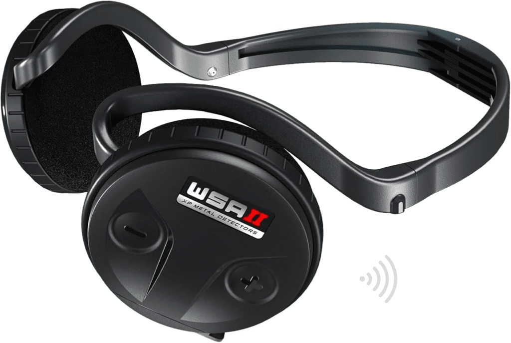 XP WSAII - Auriculares inalámbricos más rápidos compatibles con Deus II RC y WS6 Master detectores de metales, plegables, compactos, ligeros y totalmente resistentes a la lluvia