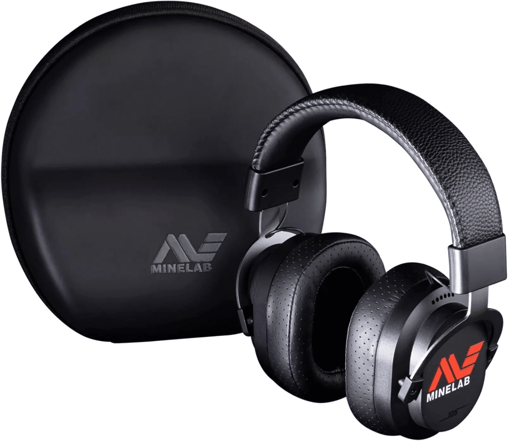 MINELAB Auriculares ML105 para detectores de metales MANTICORE, Equinox 700/900 y X-Terra PRO (incluye cargador USB-C y cable AUX)